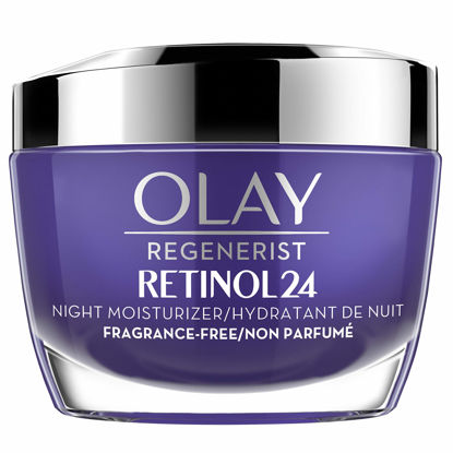 Picture of Olay Regenerist Retinol 24 Night Moisturizer cream, Fragrance free, 1.7 Fl Oz