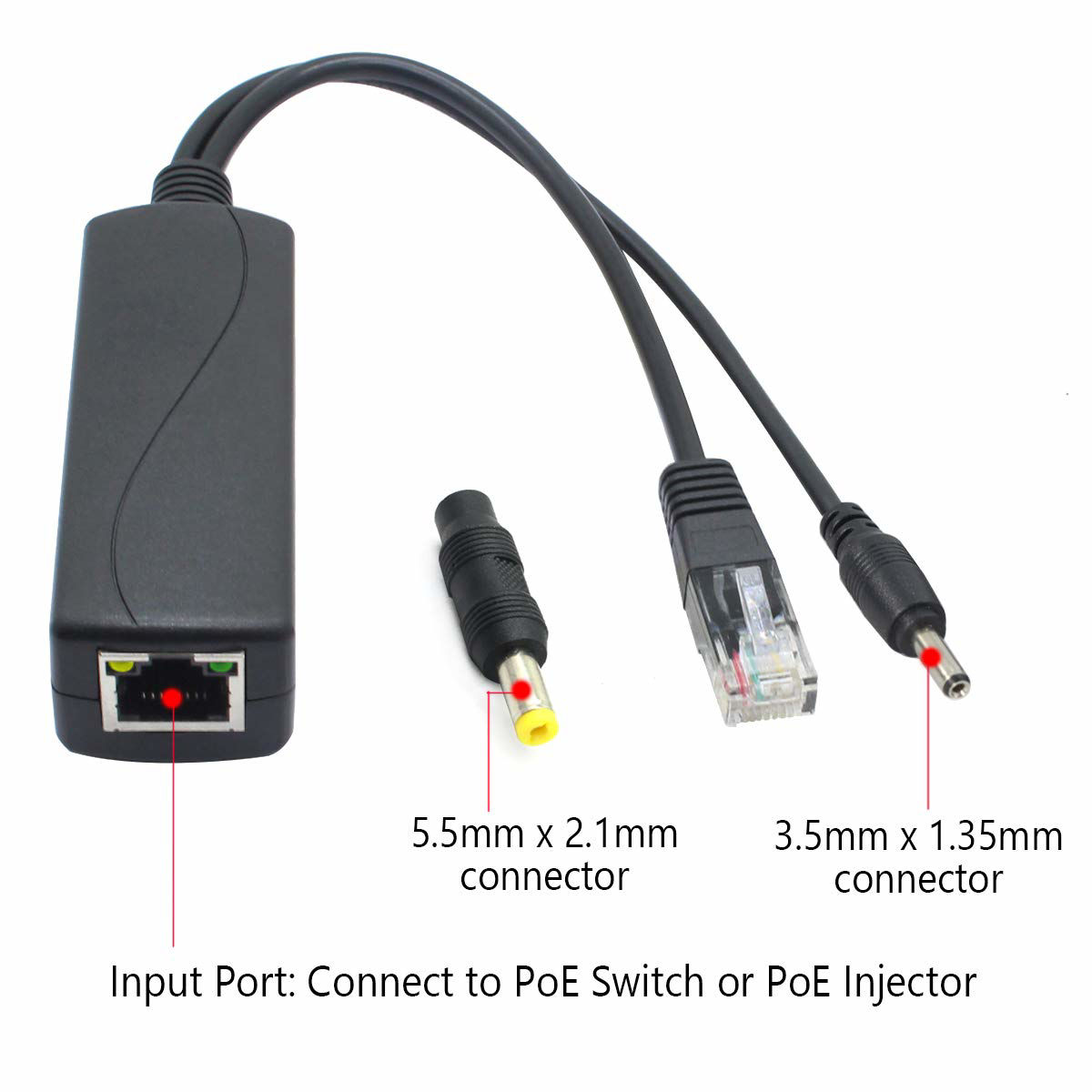 getuscart-anvision-2-pack-5v-gigabit-poe-splitter-48v-to-5v-2-4a