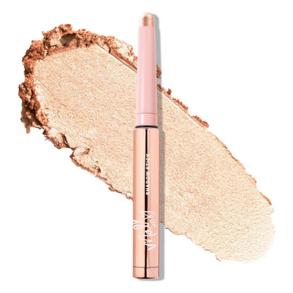 Picture of Mally Beauty Evercolor Eyeshadow Stick - Mimosa Shimmer - Waterproof and Crease-Proof Formula - Easy-to-Apply Buildable Color - Cream Shadow Stick