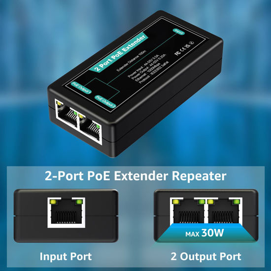 Extender PoE Gigabit VIMIN - 1 In 2 Out, Ripetitore Per Interni, Supporto IEEE802.3af/at - Foto 9