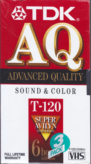 Picture of TDK 120 min VHS Video Cassette (3-Pack)