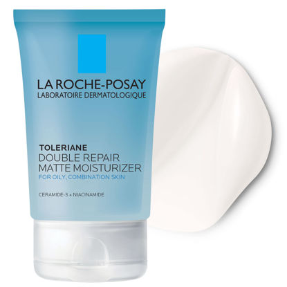 Picture of La Roche-Posay Toleriane Double Repair Matte Face Moisturizer, Daily Gel Moisturizer For Oily Skin Control with Niacinamide, Oil-Free, Non-Comedogenic, Moisturizing for Sensitive Skin