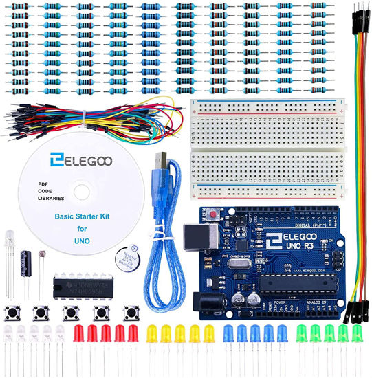 Picture of ELEGOO UNO Project Basic Starter Kit with Tutorial and UNO R3 Compatible with Arduino IDE