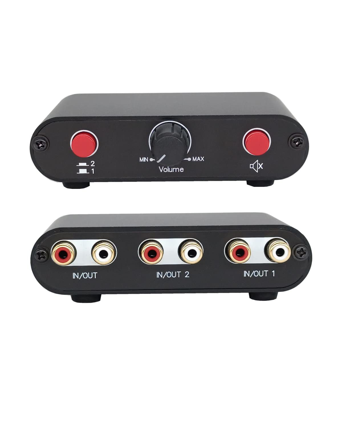 Interruttore Audio a 2 porte/4 porte Swcher Audio Stereo Splter 3.5mm Mini Swcher per cuffie 2x 1/1x2 4x 1/1x4 Swcher bidirezionale  44