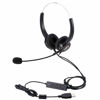 Picture of TelPal Corded Hands-Free Call Center Noise Cancelling Binaural USB Headset Headphones with Mic/Microphone - Cord with USB Plug, Volume Control- for Computer/PC/Laptop Use Only