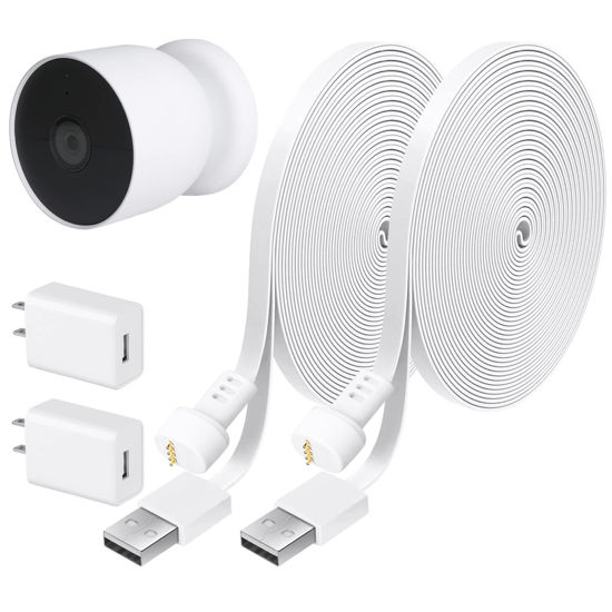 GetUSCart 2Pack 13Ft/4m Power Cable and Adapter Compatible with Google