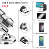 Picture of USB Microscope Camera 40X to 1000X, Cainda Digital Microscope with Metal Stand & Carrying Case, Compatible with Android Windows Linux Mac, Portable Microscope Camera for Kids Students Adults