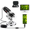 Picture of USB Microscope Camera 40X to 1000X, Cainda Digital Microscope with Metal Stand & Carrying Case, Compatible with Android Windows Linux Mac, Portable Microscope Camera for Kids Students Adults (Black)