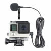 Picture of SOONSUN Skeleton Housing Protective Case with Quick Release Buckle + 6.5ft Lavalier Lapel Clip-on Microphone Mic for GoPro Hero4 Hero 4 3+ Hero3 Camera