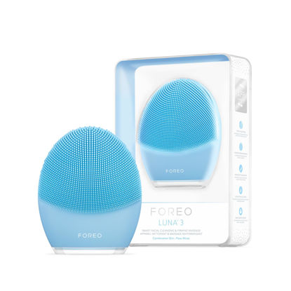 Picture of FOREO LUNA 3 Facial Cleansing Brush | Combination skin | Anti Aging Face Massager | Enhances Absorption of Facial Skin Care Products | For Clean & Healthy Face Care | Simple & Easy | Waterproof