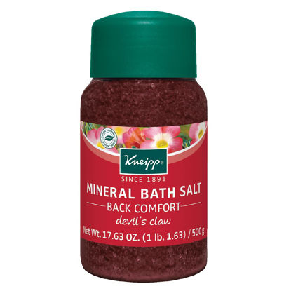 Picture of Kneipp Back Comfort Mineral Bath Salt With Devil's Claw, Sooth & Release Tension, 17.6 Ounces For Up To 10 Baths