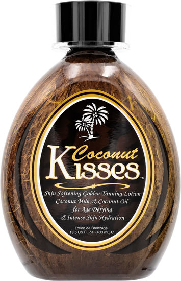 Picture of Ed Hardy Coconut Kisses Golden Tanning Lotion Cruelty Free, Gluten Free, Mineral Oil Free, DHA Free for All skin type,13.5 oz