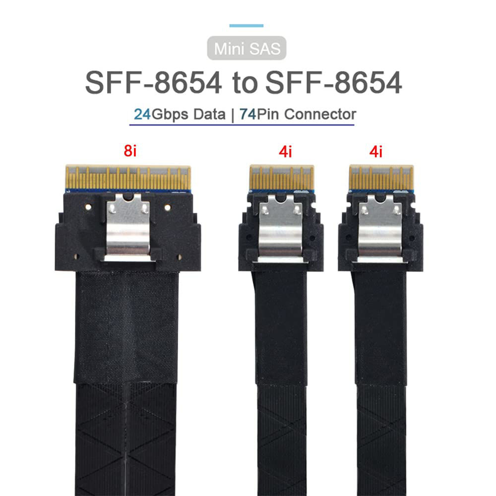 GetUSCart- NFHK PCI-E Ultraport Slimline SAS Slim 4.0 SFF-8654 8i 74pin ...