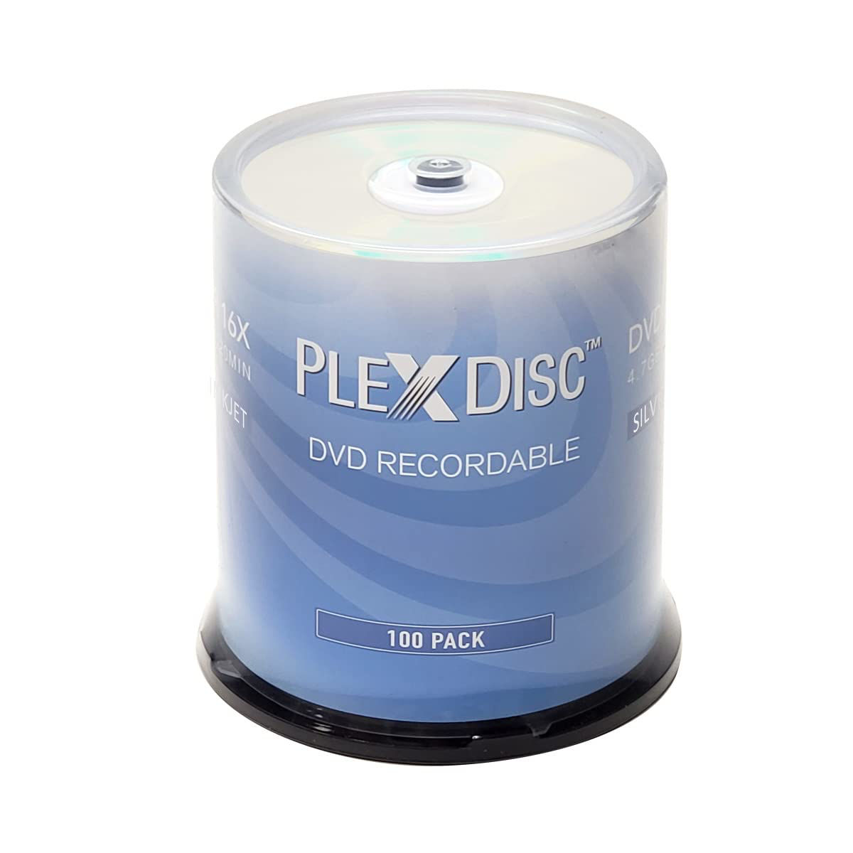 GetUSCart- PlexDisc DVD-R 4.7GB 16X Silver Inkjet Printable Surface Hub ...