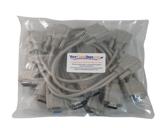 GetUSCart- Your Cable Store 1 Foot 9 Pin Serial Splitter Cable DB9 2 ...