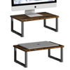 Picture of Simple Trending 2-Pack Wooded Monitor Stand Riser, Desk Organizer Stand with Anti-Slip Suction Cup for Laptop, Computer, iMac, Pc, Antique Brown