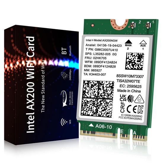Intel AX200.NGWG.NV WI-FI 6 AX200 M.2 2230 Network Card