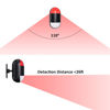 Picture of Motion Sensor Alarm Indoor: Wireless Motion Detector Alarm with Siren & Strobe (125dB, 328ft Remote Control, Battery Operated), Portable Door Chime Bell Alert Burglar for Shop Home Garage Shed Car