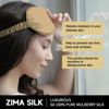 Picture of ZIMASILK 100% 22Momme Mulberry Silk Sleep Mask for Sleeping, Filled with Premium Mulberry Silk, Softest & Breathable Silk Eye Sleeping Mask (Golden)