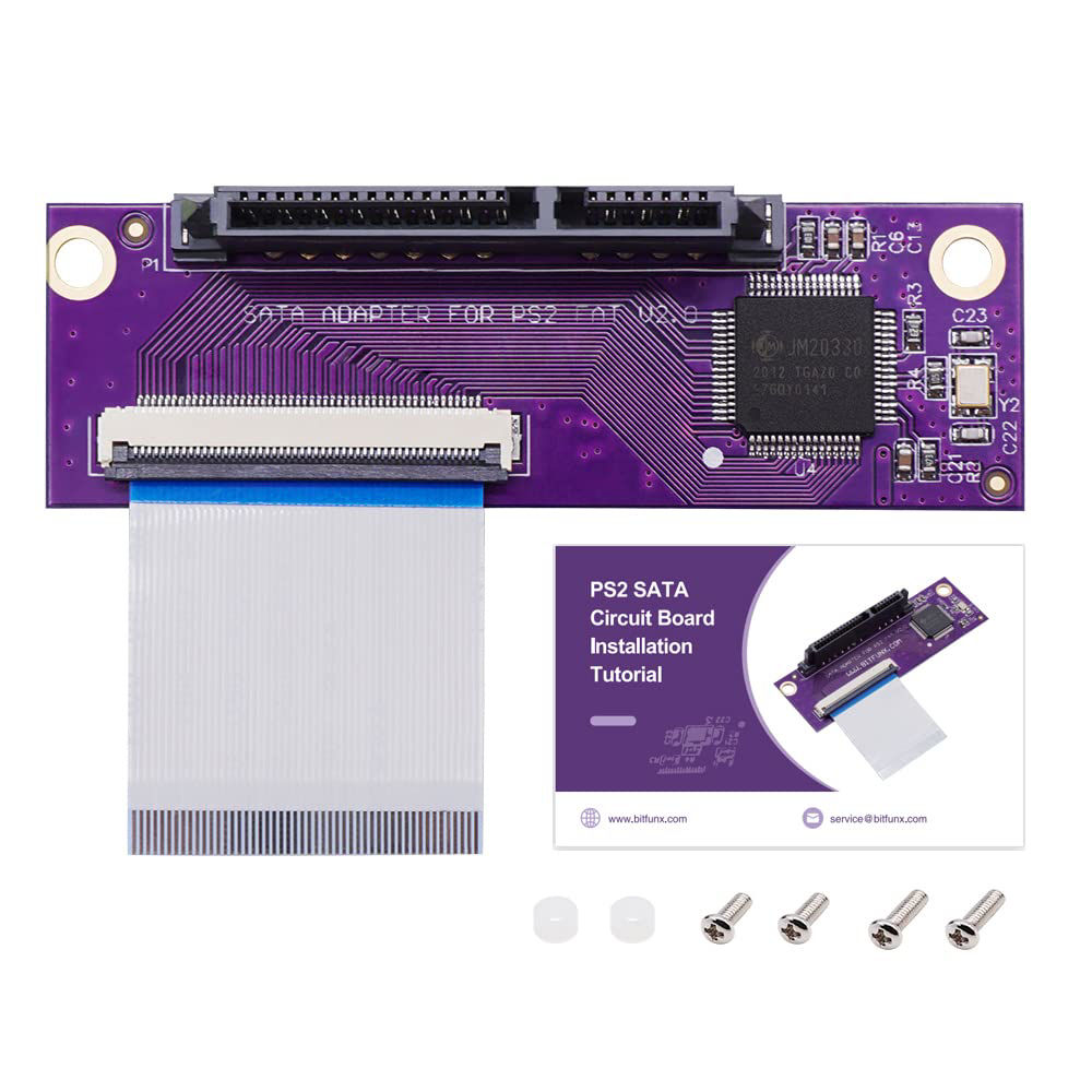 GetUSCart Kacenray IDE to SATA Adapter for PS2, Upgrade PCB Hard Drive
