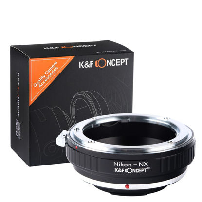 Picture of K&F Concept Lens Mount Adapter Compatible with Nikon AI Mount to Samsung NX Camera Body