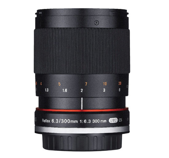 Picture of Rokinon 300M-FX-BK 300mm F6.3 Mirror Lens for Fuji X Mirrorless Interchangeable Lens Cameras , Black