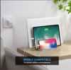 Picture of CoStySee 3-Slot Vertical Laptop Stand Laptop Holder for Desk Made of Premium Acrylic to Space-Saving for All Laptop/MacBook/Chromebook/Tablet (Transparent)