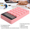 Picture of Zyyini Wireless Numeric Keypad, 2.4G Wireless Digital Keyboard Calculator Pink USB 20 Keys Financial Accounting Number Keyboard,with Display Screen,for Home Office Business(Pink)