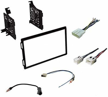  ASC Car Stereo Dash Kit, Wire Harness, and Antenna Adapter  Combo to Add a Double Din Radio for some Buick Chevrolet GMC Pontiac  Saturn- most 2007-2011 Tahoe, Silverado, Suburban etc.- Listed