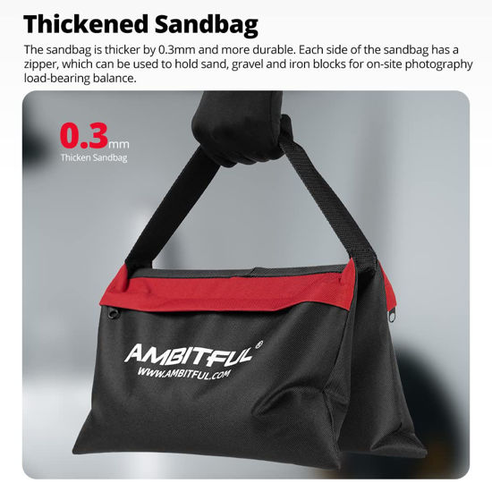 SANDBAG - Sac de sable (vide) pour girafe (Light boom) ou Trépied - contenu 7,5 Kg