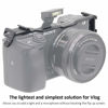 Picture of Dual Cold Shoe Adapter Relocation Plate, Easy Hood Microphone Extension Cold Shoe Mount Bracket for Sony Alpha A6400 ILCE-6400 Camera, Vlogging Video Making Shooting Accessory