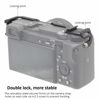 Picture of Dual Cold Shoe Adapter Relocation Plate, Easy Hood Microphone Extension Cold Shoe Mount Bracket for Sony Alpha A6400 ILCE-6400 Camera, Vlogging Video Making Shooting Accessory