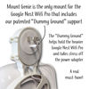 Picture of The Nest WiFi Pro Genie Wall Mount Outlet Holder Stand (3-Pack) | Lowest Profile | Open Access | No Messy Screws or Tape | Reinforced Support | Horizontal and Vertical Outlets