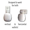 Picture of The Nest WiFi Pro Genie Wall Mount Outlet Holder Stand (3-Pack) | Lowest Profile | Open Access | No Messy Screws or Tape | Reinforced Support | Horizontal and Vertical Outlets