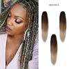 Picture of Dosso Beauty 3 Pack Hypoallergenic Pre-Stretched Braiding Hair, 28 Inches, Itch-Free, Fast Drying, Hot Water Set, Light-weight-85g, Ready To Use, Soft textured, Color-(#1B/27/613)