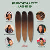 Picture of Dosso Beauty 3 Pack Hypoallergenic Pre-Stretched Braiding Hair, 28 Inches, Itch-Free, Fast Drying, Hot Water Set, Light-weight-85g, Ready To Use, Soft textured, Color-(#1B/39J)