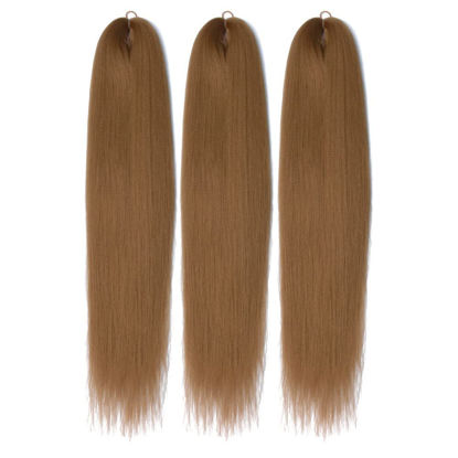 Picture of Dosso Beauty 3 Pack Hypoallergenic Pre-Stretched 28 Inch Braiding Hair (#27)
