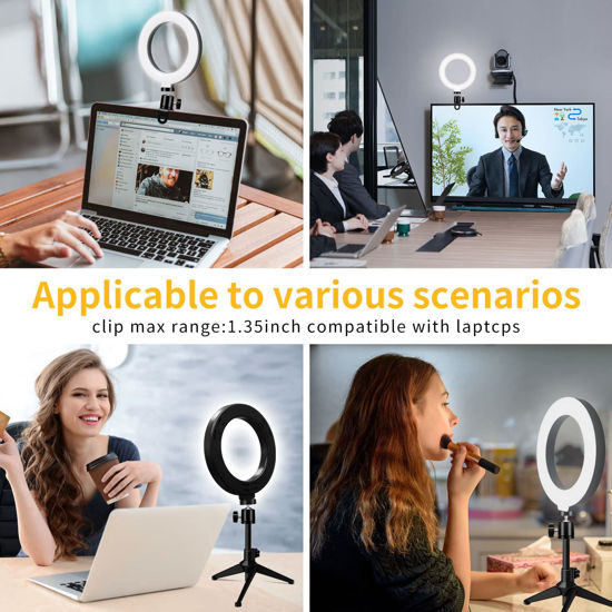 GetUSCart Desk Ring Light for Zoom Meetings Video Conference