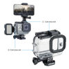 Picture of SOONSUN Waterproof Housing Case for GoPro Hero 8 Black with 4-Pack Diving Filter - 60M Underwater Diving Housing Built-in Dual Cold Shoe Slots with Red, Light Red, Magenta and 5X Macro Filter