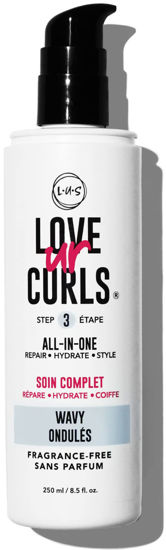 Picture of Love Ur Curls LUS Brands Fragrance-Free All-in-One Styler for Wavy Hair, 8.5oz - Repair, Hydrate and Style - For Natural Wavy Textures - Unscented, No Crunch, No Cast With Shea Butter and Moringa