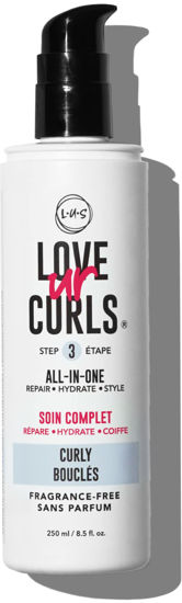 Picture of Love Ur Curls LUS Brands Fragrance-Free All-in-One Styler for Curly Hair, 8.5oz - Repair, Hydrate and Style - For Natural Curly Textures - Unscented, No Crunch, No Cast With Shea Butter and Moringa