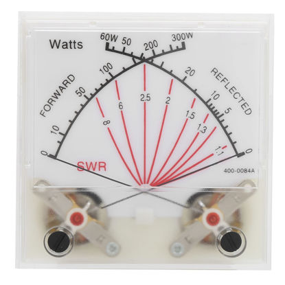 Picture of Eujgoov Cross Needle SWR/Watt Meter, Double Needle 60/300W Dual Band Standing-Wave Meter with Backlight