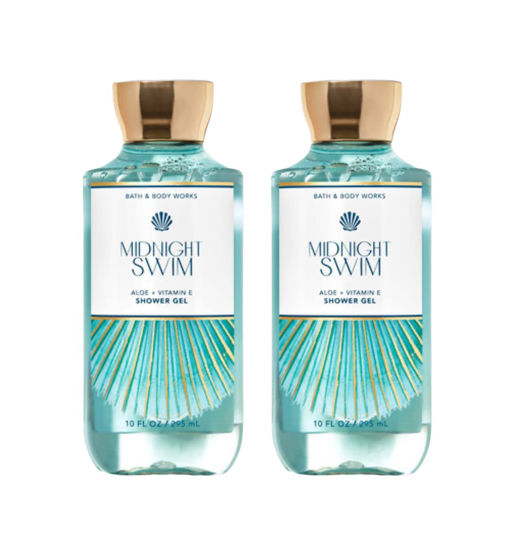 Picture of Bath & Body Works Midnight Swim Shower Gel Gift Sets 10 Oz 2 Pack (Midnight Swim)