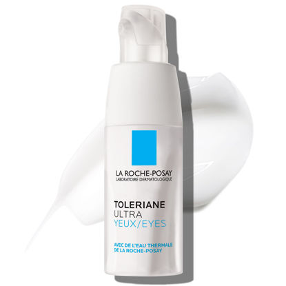 Picture of La Roche-Posay Toleriane Dermallergo Eye Cream Soothing Repair Moisturizer, Soothes and Comforts Sensitive Skin, Allergy Tested, Fragrance Free, Alcohol Free, Formerly Toleriane Ultra Eyes