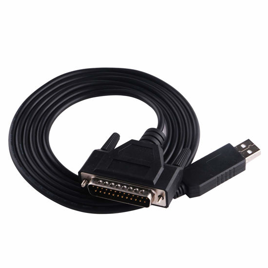 GetUSCart Greenutech 16FT USB RS232 to DB25 Serial Adapter Cable for