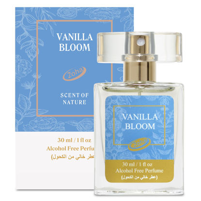Picture of Zoha|Vanilla Bloom Perfume Oil|Alcohol Free Long Lasting Vanilla Perfume for Women and Men|Hypoallergenic Travel Size Vanilla Oil Perfume