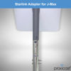 Picture of Proxicast Starlink Antenna Adapter for J-Max Antenna Mounts - Stainless Steel Coupler for V2 Rectangular Starlink Satellite Dish Antenna (ANT-800-SA1)
