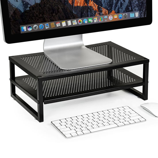 GetUSCart- CAXXA 2-Tier Metal Laptop PC Monitor Stand Riser MAX 50 LBS ...