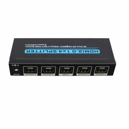 Picture of 1x4 HDMI Splitter 4K x 2K @60Hz Ultra HD HDR | HDMI 2.0, HDCP 2.2, 18Gbps | 1 in 4 Out