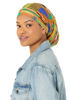 Picture of Fairy Black Mother Dreadlocks Locs Hair Cap (Large, African Kente Yellow)